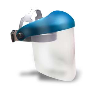 Schermo in policarbonato A20 con visiera blu - Product Image 2