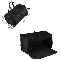Grand sac de voyage à roulettes avec 3 roues, extensible et pliable, léger, pour hommes et femmes