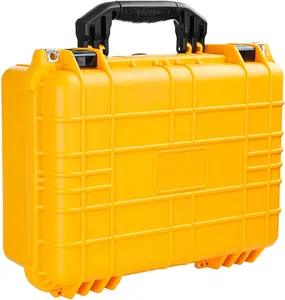 IP67 Waterproof Instrument Equipment Carrying Plastic Hard Tool Case With Custom Foam