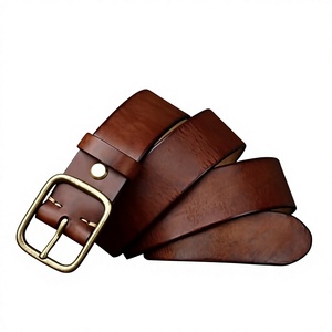 Men's Formal Belts Square Pin Buckle Steel Buckle 100% Genuine Cow Hide Leather Waterproof Durable Mens <b>Accessories</b> - Product Image 4