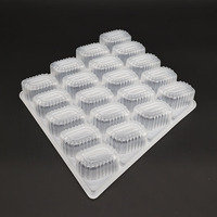 Emballage alimentaire en plastique PET jetable à vente chaude, conteneur rectangulaire, plateau à dumplings, Emballage Alimentaire