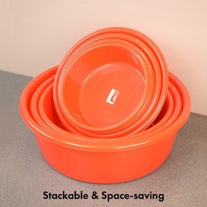Pearl River Home Eco-friendly <b>Round</b> Modern Plastic Service 61cm <b>Basin</b> for Dishwashing & Food Prep Home Use - Product Image 4