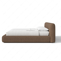 FERLY Cadre de lit de rangement moderne de luxe en velours, taille King, avec système de levage hydraulique, lit double, couleurs personnalisables, sur mesure pour chambre de villa
