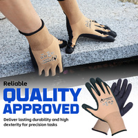 Guantes de Trabajo Recubiertos de Nitrilo con Microespuma XINGYU, Tejido de Nailon y Elastano, Flexibles, Antideslizantes, para Seguridad en Automoción y Almacenes