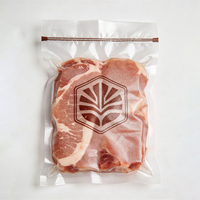 Sacs en plastique transparents de qualité alimentaire, résistants au congélateur, étanches à l'humidité, imprimés sur mesure, thermoscellables, pour emballage sous vide