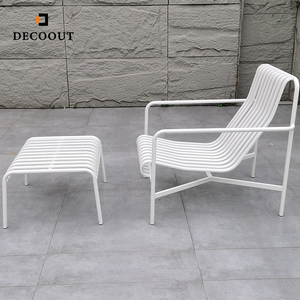 Mobilier d'extérieur simple en alliage d'aluminium <span class=keywords><strong>blanc</strong></span> Cour Balcon en plein air Accoudoir Canapé Ensemble <span class=keywords><strong>de</strong></span> canapés pastoraux - Product Image 1