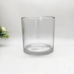 बड़े ग्लास मोमबत्ती धारक 63 oz कैंडलस्टिक खाली ग्लास जार