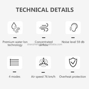 Sèche-cheveux <span class=keywords><strong>auto</strong></span>-nettoyant de haute qualité avec protection contre la surchauffe, facile à utiliser, température constante longue durée, pour les soins à domicile - Product Image 6