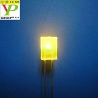 Expédition rapide d'usine Diode LED carrée 2x5x7mm Lentille claire/diffuse 2 broches à travers trou Voyant lumineux Rouge Vert Bleu Jaune Blanc