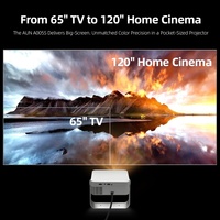 Projecteur Android OS AUN A005 Smart TV 4K Ready Courte Focale 1080P LCD WIFI 6 5000 Lumens CE ROHS Vision Diurne Google Auto