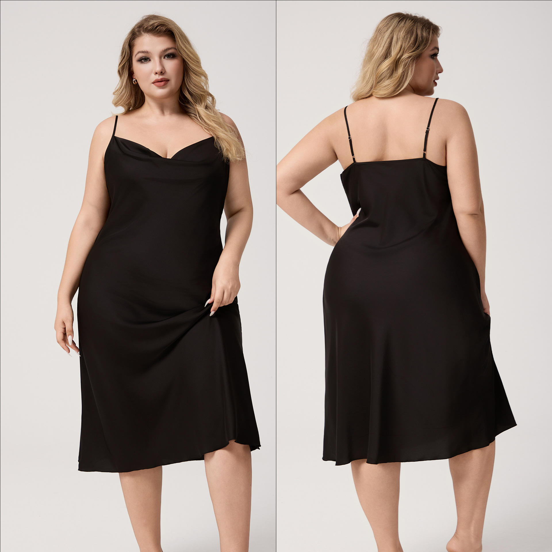 3585 Slip Dress Black