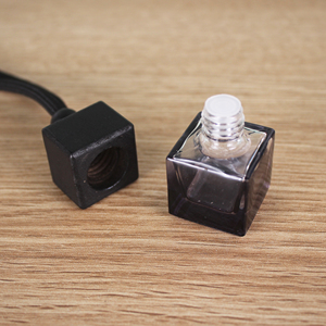 8ml Black Wood Cap Empty Classic Gradient Black Glass <strong>Bottle</strong> Hanging Air Freshener Essential Oil Perfume <strong>Car</strong> <strong>Diffuser</strong> <strong>Bottle</strong> - Product Image 3