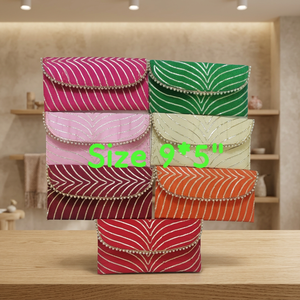 Pochette de broderie indienne faite à la main pour les cadeaux de fête de mariage Pochette de broderie personnalisée pour les commandes en gros - Product Image 3
