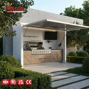 Set Kabinet Dapur Baja untuk BBQ Taman Kelas Atas - Set Lengkap Ideal untuk Piknik di Halaman Belakang dan Pertemuan di Teras Dapur Luar Ruangan - Product Image 1