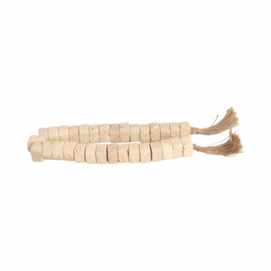 Ghirlanda di perle in travertino con nappe in iuta per decorare la casa, il bagno, l'ufficio, gli scaffali e il tavolino da caffè. - Product Image 3