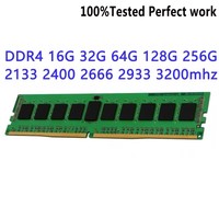 DDR4 4GB-256GB 2Rx4 REG ECC RDIMM RAM PC4-2133p 2400T 2666V 2933MHz 3200MHz Stock Work Server Memory X99 MB