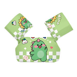 سترة سباحة للأطفال الصغار برسوم كرتونية مع سترة للطفو بأكمام مائية معدات للسباحة الصغار - Product Image 2