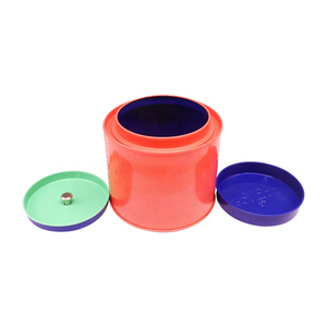 Weißblechdose mit Innendeckel und Gestapeltem Boden für Tee, Lebensmittelgeeignete Runde Eisenbox - Product Image 6