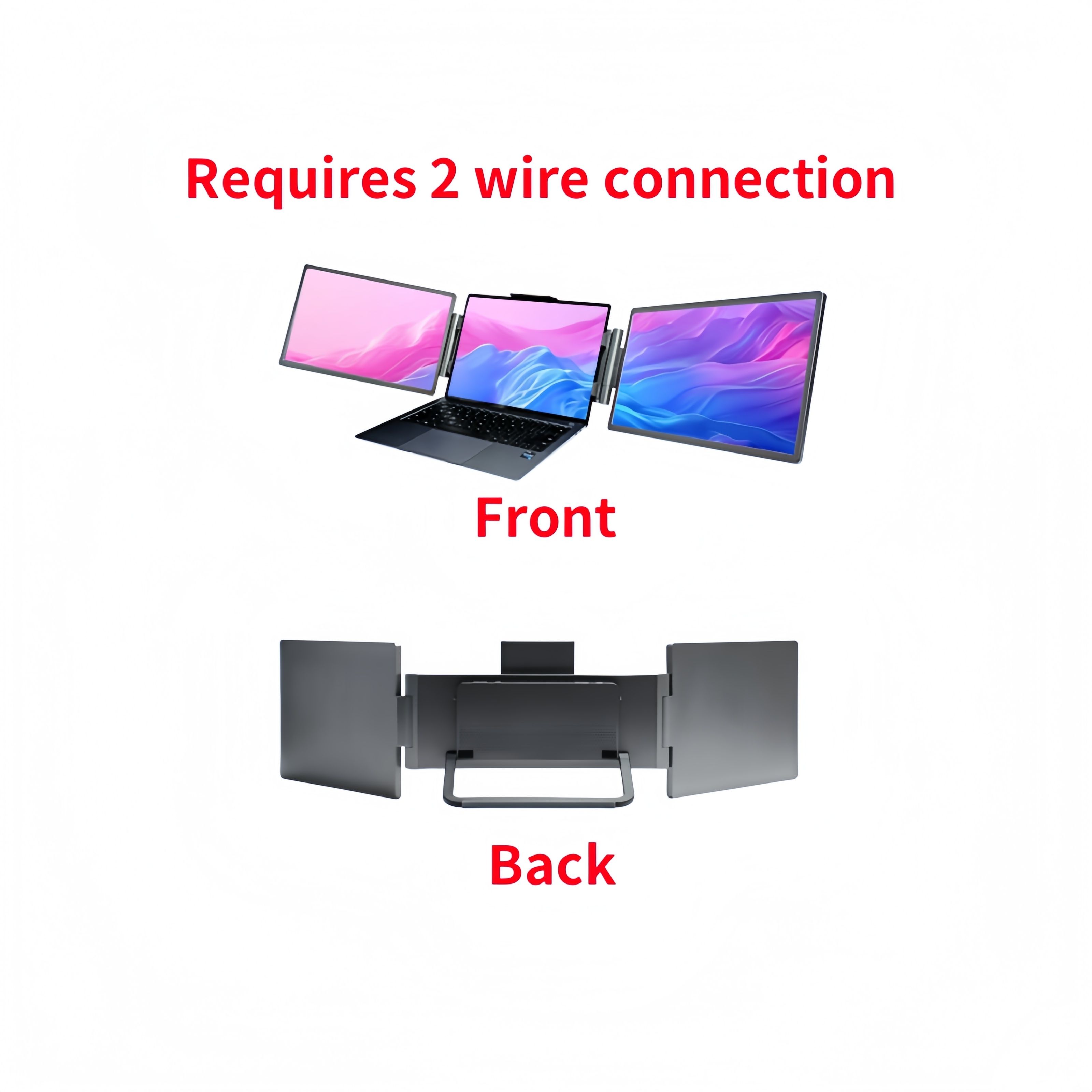 Connexion à deux fils 14 "-noir