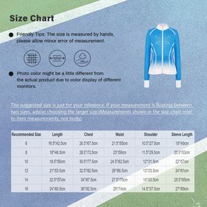 Veste de patinage artistique pour filles de 6 à 16 ans, sweat-shirt métallique à motif flocon de neige, vêtements d'extérieur pour spectacles, compétitions, séances d'entraînement - Product Image 6