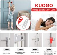 Serrure de porte Portable pour maison, serrure de sécurité complète, pour voyage, sécurité supplémentaire, parfait pour l'hôtel