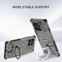 Étui de téléphone hybride TPU+PC tendance et design, résistant aux chocs, avec anneau de charge magnétique sans fil pour Motorola Edge 50 60 Fusion Pro