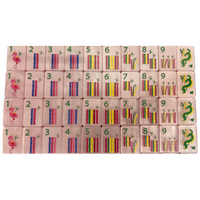 Tuiles de Mahjong de Luxe en Acrylique Imprimées Délicates Tablevibe – Écologiques, Pliables, Durables, Motifs Vifs et Adorables pour la Maison