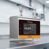 Compteur de particules à distance Tem PMS 21, machine de comptage de particules de haute précision pour l'inspection des salles blanches