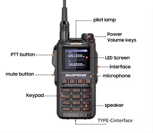 Nuevo Baofeng UV-18H Tri Banda VFO Radioaficionado Original de Fábrica UV-18 NOAA Baofeng UV18H con GPS/Glonass Walkie Talkie Portátil - Product Image 5