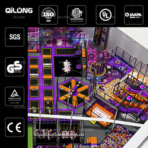 Đa chức năng Trampoline nhảy công viên sân chơi trong nhà cho trẻ em và người lớn giải trí thương mại để bán - Product Image 2