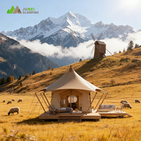 Tente extensible haut de gamme imperméable JUMEI Luxury Glamping 1050G-PVDF à membrane architecturale