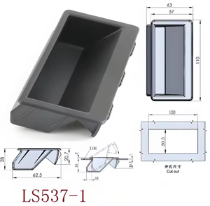 Truyền thống tủ bếp màu đen với giấu xử lý Nylon nhúng ẩn ngăn kéo cửa knobs cho các ứng dụng biệt thự ngoài trời - Product Image 5