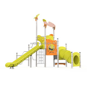 Nouvelle annonce aire de jeux extérieure pour petits enfants toboggans en plastique installations de <span class=keywords><strong>parc</strong></span> d'attractions équipement de jeu en plein air pour enfants - Product Image 3
