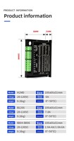 Contrôleur de moteur pas à pas 42/57 20-80V CC Modèle H2MD IP54 200W pour machine à dénuder les fils, contrôleur de terminaison, équipement d'automatisation