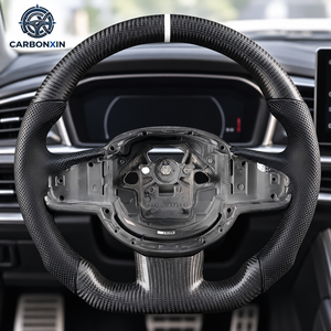 พวงมาลัยแบบแบนหุ้มหนังคาร์บอนไฟเบอร์ฟอร์จแบบสปอร์ตสั่งทำพิเศษสำหรับ Volvo XC70 XC90 XC60 XC40 S60 S80 S90 V60 ปี 2025 2024 2023 - Product Image 4