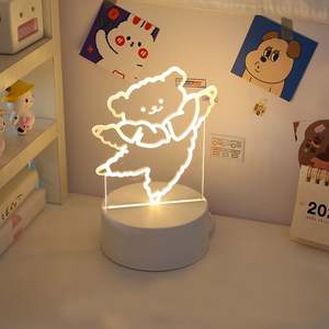 Lámpara de Mesa con Ilusión 3D, Decoración del Hogar, Personajes de Dibujos Animados, Regalos para Niños, Luz Nocturna Acrílica con Diodo Emisor de Luz de <span class=keywords><strong>Astronauta</strong></span> - Product Image 4