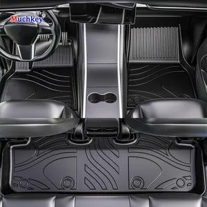 Muchkey Haute Qualité 100% Matière Première Pure Tout Temps Tapis de Voiture 5D Personnalisé Luxe Inodore Imperméable TPE Tapis de Sol de Voiture