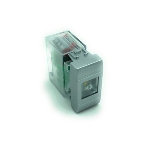 Lampada di emergenza a LED 1W 6h autonomia 50Lm 1 modulo Keystone Bticino luce Living Tech adattatore per campeggio esterno 220V ingresso Grey - Product Image 1