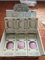 Jouet Squishy Barre d'Or Croustillante, Boîte Mystère Douce, Jouet Anti-Stress à Presser avec Boîte de Présentation de 12 Pièces pour la Vente en Gros