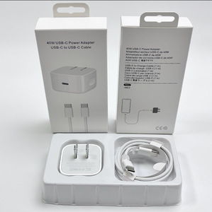 40W PD <b>USB</b> <b>C</b> Fast Charger Kit 1M Braided Type-<b>C</b> Cable US EU UK Plug Handy Fast Charging <b>Adapter</b> for Phone Tablet Laptop - Product Image 1