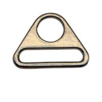 Vente directe d'usine Boucle triangulaire en alliage de zinc moulé sous pression de 31MM avec ajusteur d'oeil de trou-Accessoires pour sacs et sacs à main