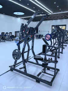 Machine de <span class=keywords><strong>musculation</strong></span> professionnelle robuste Rosen à charge par plaques <span class=keywords><strong>en</strong></span> acier, Iso-lateral Premium pour tirage frontal, pour l'entraînement corporel - Product Image 5