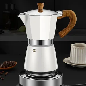 pote de café mocha Suppliers-Máquina de café expresso de alumínio, pote clássico personalizado