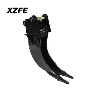 Godet d'excavatrice de type banane avec dents, largeurs 150mm, 200mm, 250mm, 300mm pour <span class=keywords><strong>mini</strong></span>-excavatrice de 1 à 5 tonnes - Product Image 1