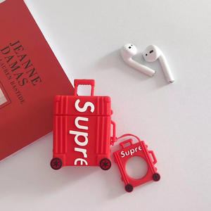Étui <span class=keywords><strong>airpods</strong></span> 1/<span class=keywords><strong>2</strong></span>/pro en silicone 3D, design cartoon, luxueux, en forme de coffre, rangement pour écouteurs, nouvelle collection - Product Image 3
