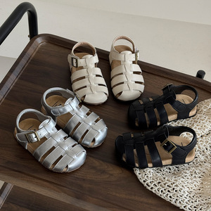 Sandalias Romanas Infantiles Estilo Coreano, Verano 2025, Nuevo Estilo para Niños y Niñas, Punta Cerrada, Cierre de Velcro, Zapatos para Bebé - Product Image 3