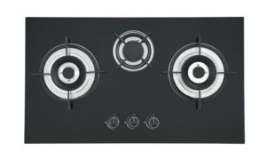 2020 Hot Sales Küchengeräte Gehärtete Glasplatte Gasherd 3 Brenner - Product Image 2