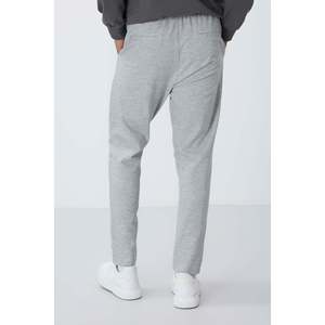 Pantalon de survêtement gris texturé pour homme, coupe standard - 82155 - Gris - Product Image 5