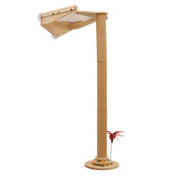 Winners Arbre à chat vertical en sisal avec griffoir, durable et résistant, hamac à ventouses anti-chute, hauteur 1,3 m, Simplicity