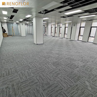 Großhandel maßge schneiderte moderne Schnitt Stapel bequeme Polypropylen Square Office Commercial Decor Boden Teppich fliesen